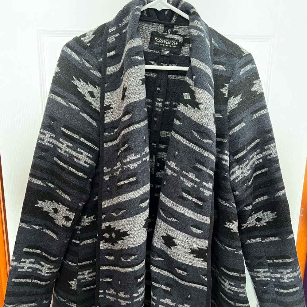 Forever 21 Dark Gray Coat (size XL)
